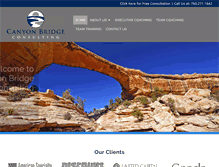 Tablet Screenshot of canyonbridgeconsulting.com
